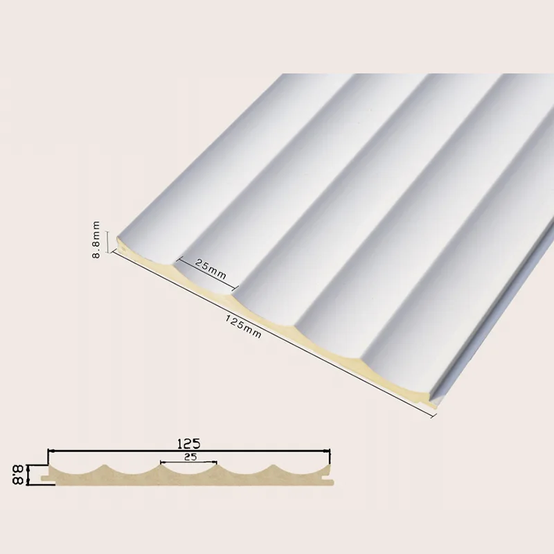 125 Panel Dinding Bergalur 5-Grid Terceruk Pepejal