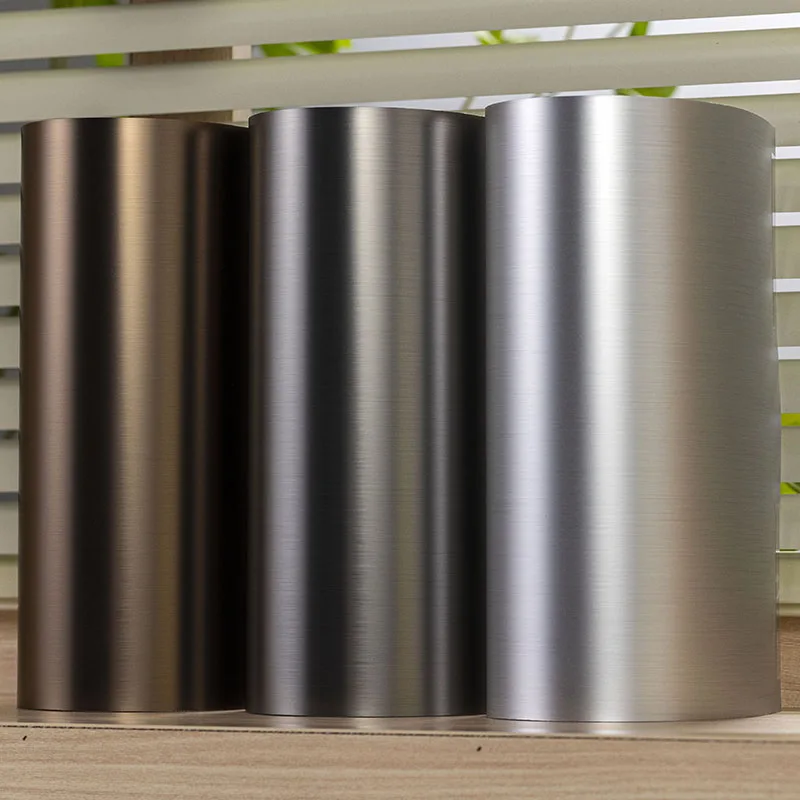 Papan Dinding Tahan Hentaman Tekstur Logam PET